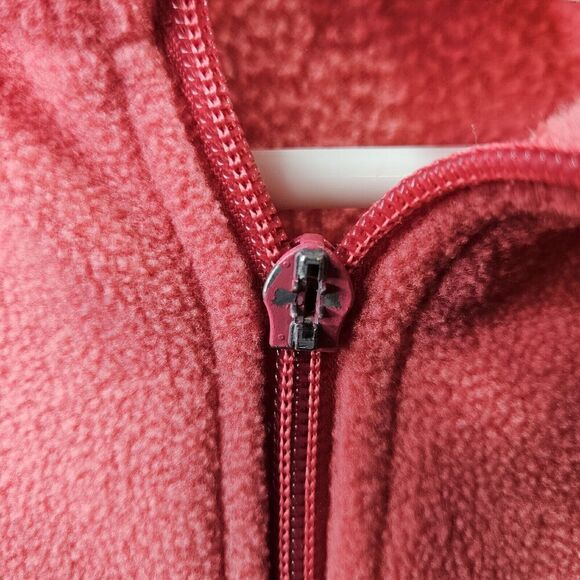 Bass Pro Shop Jacket Womens Large Pink Fleece Outdoor Mock Neck Full Zip - Picture 4 of 12